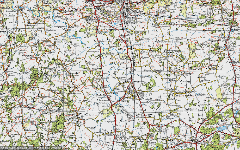 Old Map of Meath Green, 1920 in 1920