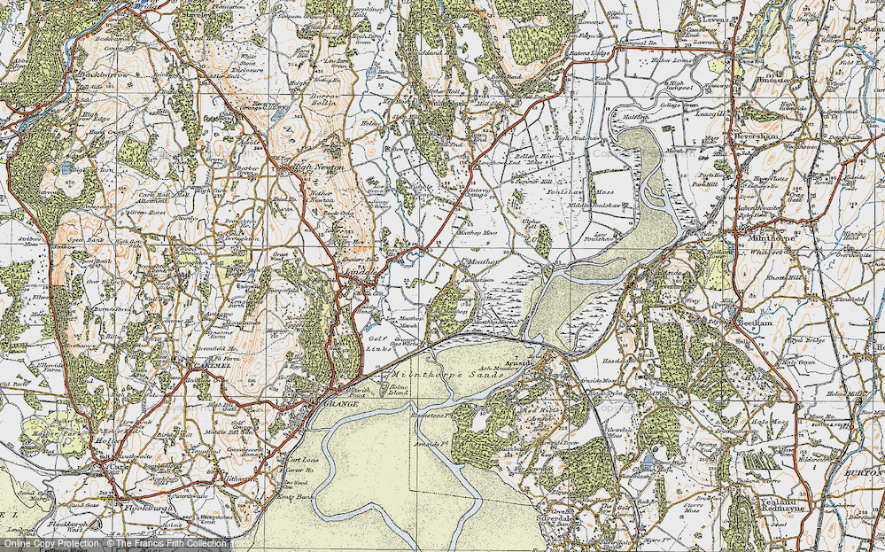 Old Map of Meathop, 1925 in 1925
