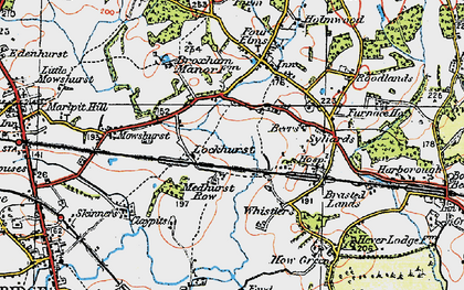 Old map of Medhurst Row in 1920
