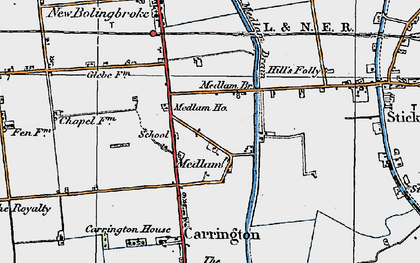 Old map of Medlam in 1923