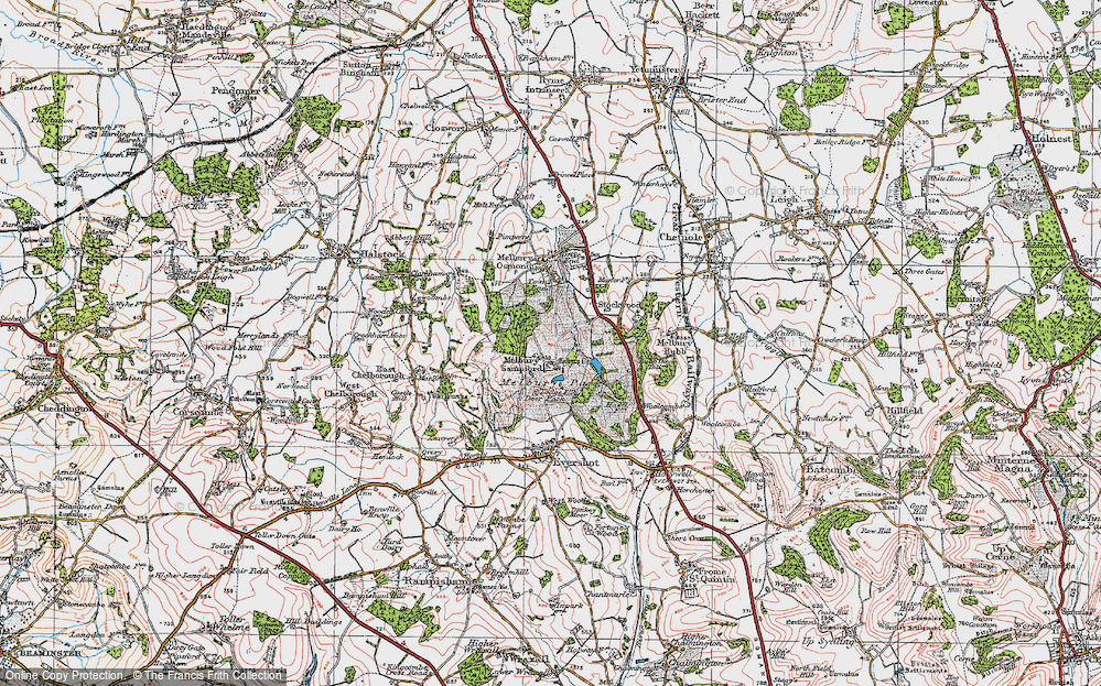 Old Map of Melbury Sampford, 1919 in 1919