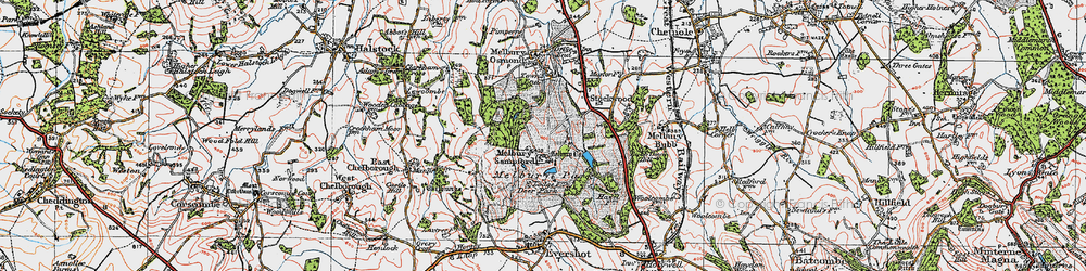 Old map of Melbury Sampford in 1919