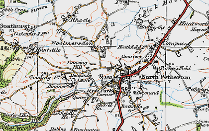 Old map of Melcombe in 1919
