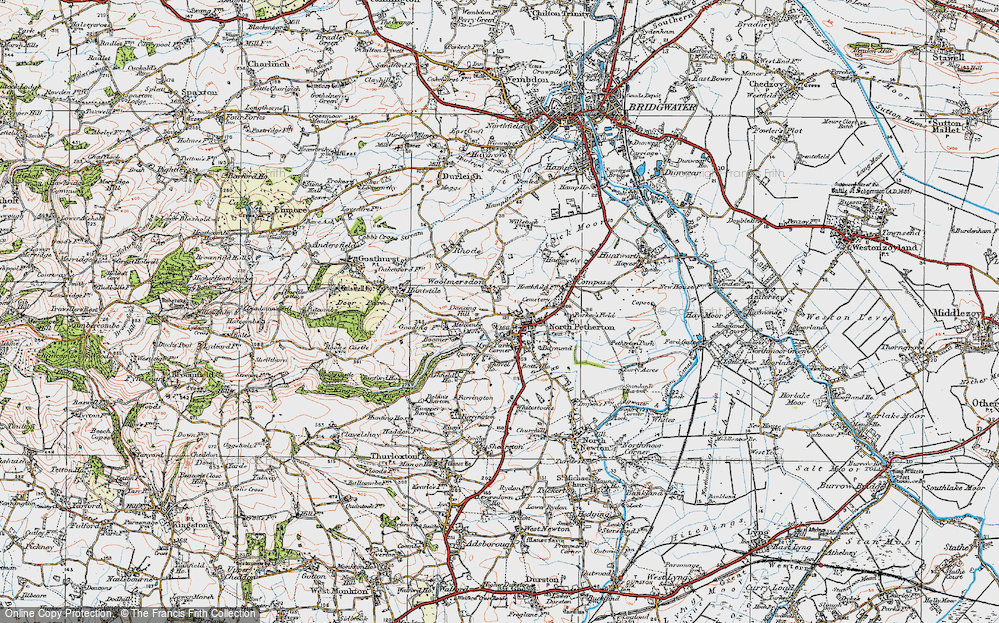 Historic Ordnance Survey Map of Melcombe, 1919