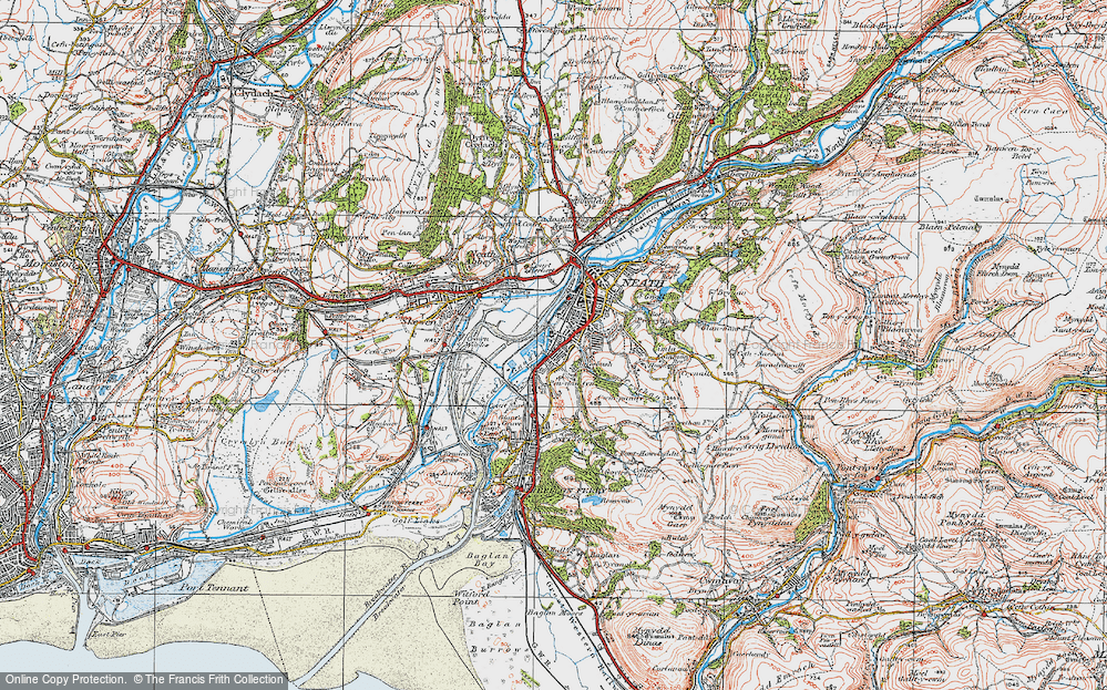 Old Map of Melincryddan, 1923 in 1923