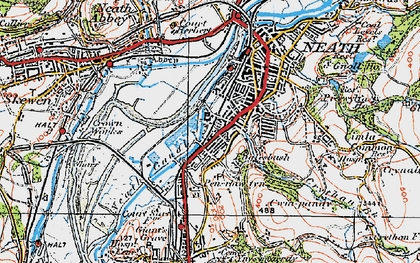 Old map of Melincryddan in 1923