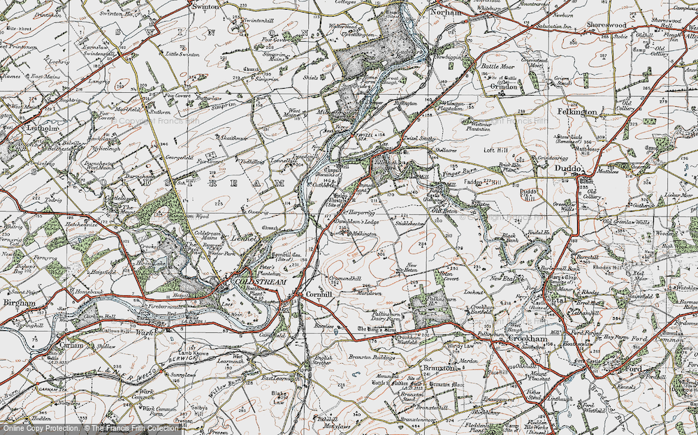 Old Map of Melkington, 1926 in 1926