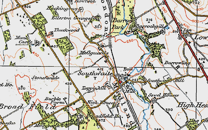 Old map of Mellguards in 1925