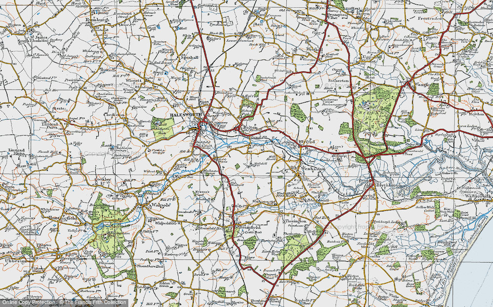 Old Map of Mells, 1921 in 1921