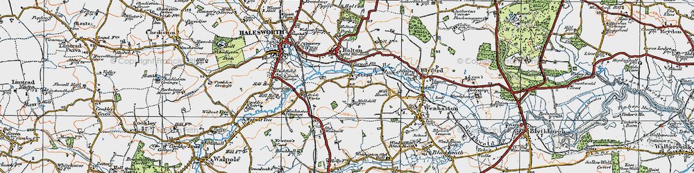 Old map of Mells in 1921