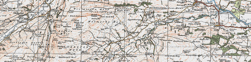 Old map of Melmerby in 1925