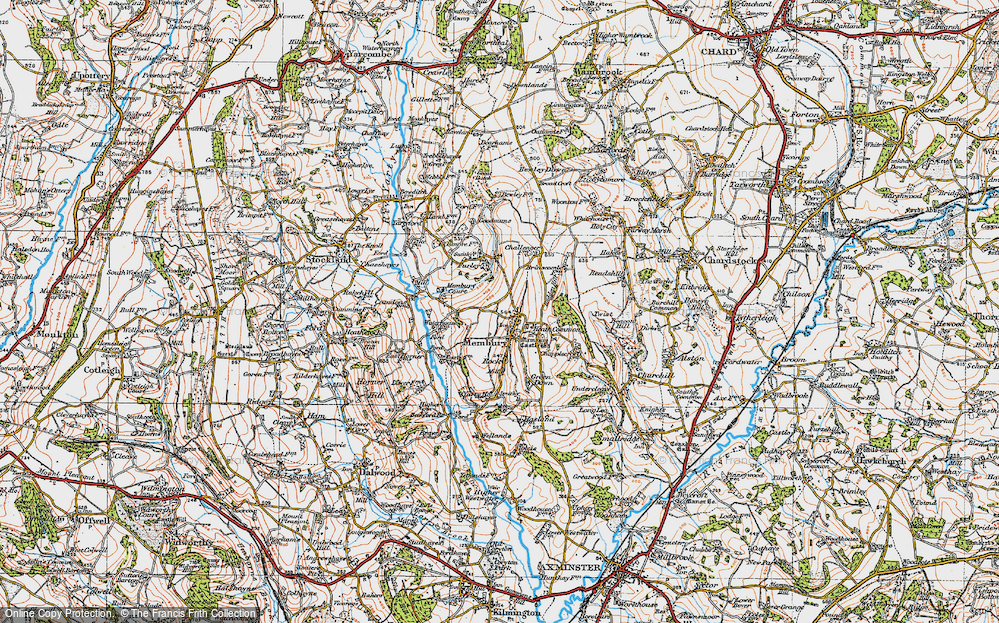 Old Map of Membury, 1919 in 1919