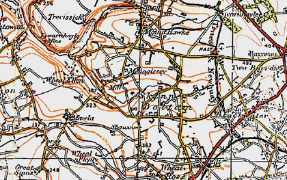 Old map of Menagissey in 1919
