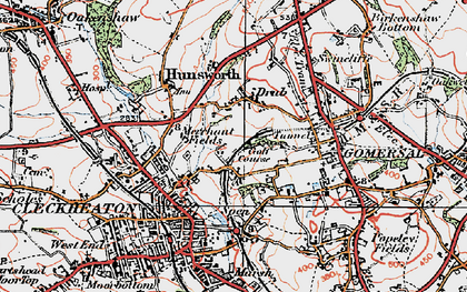 Old map of Merchant Fields in 1925