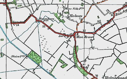 Old map of Mere Brow in 1924