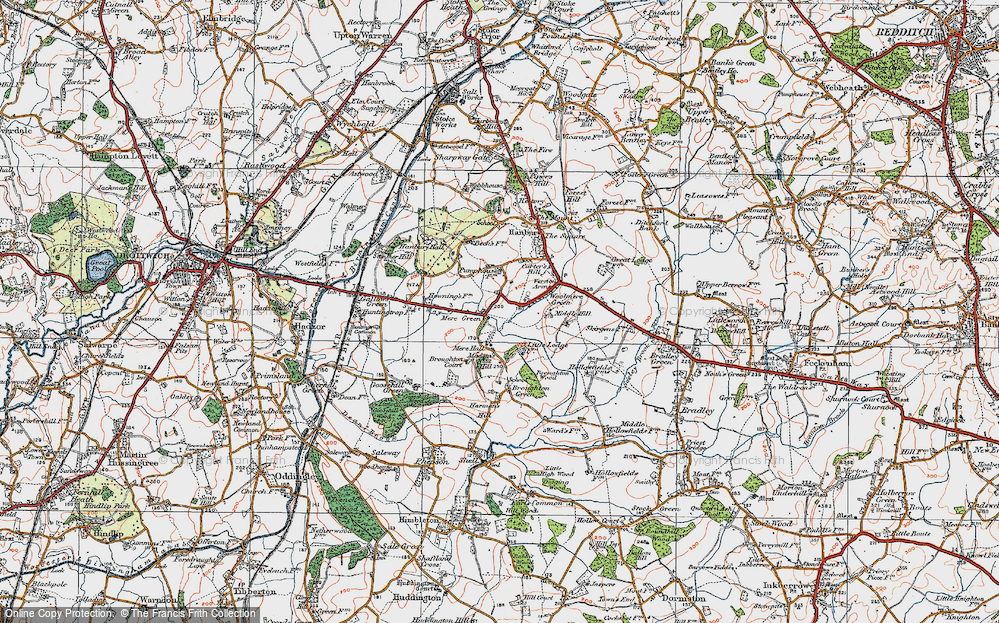 Old Maps of Mere Green, Hereford & Worcester - Francis Frith