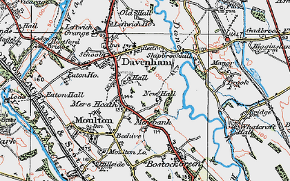 Old map of Mere Heath in 1923