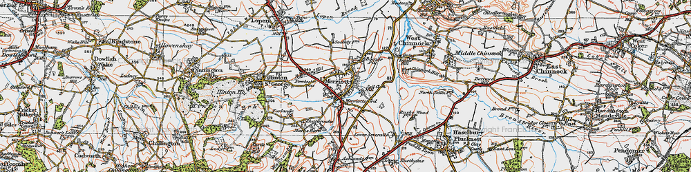 Old map of Marks Barn in 1919