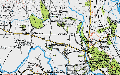 Old map of Merritown in 1919