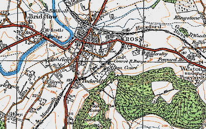 Old map of Merrivale in 1919