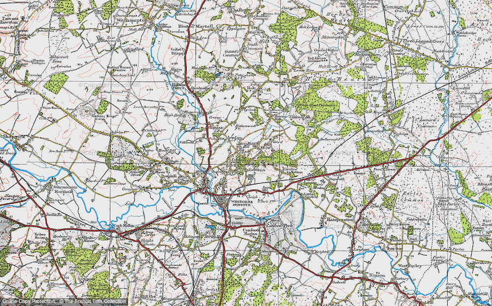 Old Map of Merry Field Hill, 1919 in 1919