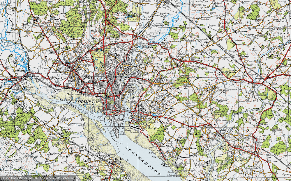 Old Map of Merry Oak, 1919 in 1919