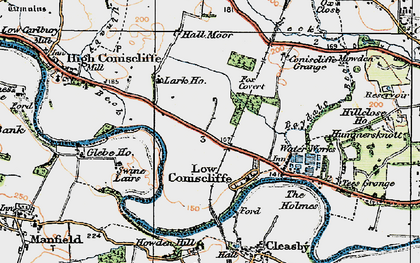 Old map of Merrybent in 1925