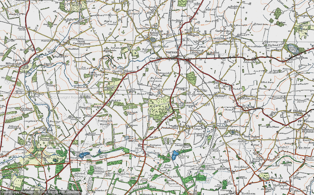 Historic Ordnance Survey Map of Merton, 1921 - Francis Frith