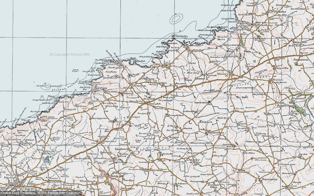 Old Map of Mesur-y-dorth, 1922 in 1922