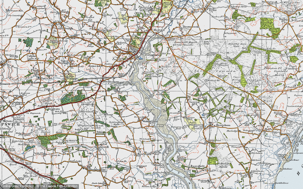 Old Map of Methersgate, 1921 in 1921