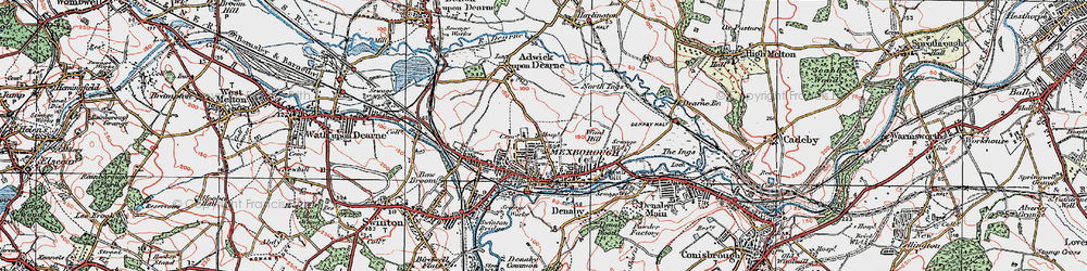 Old map of Mexborough in 1924
