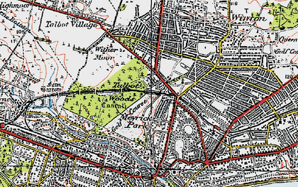 Old map of Meyrick Park in 1919