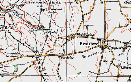 Old map of Micklebring in 1923