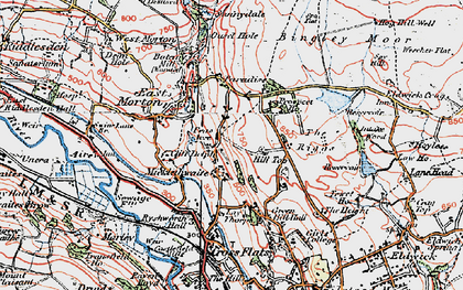 Old map of Micklethwaite in 1925