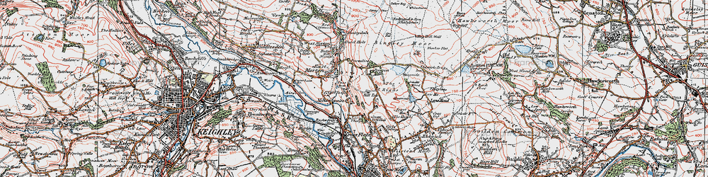 Old map of Micklethwaite in 1925