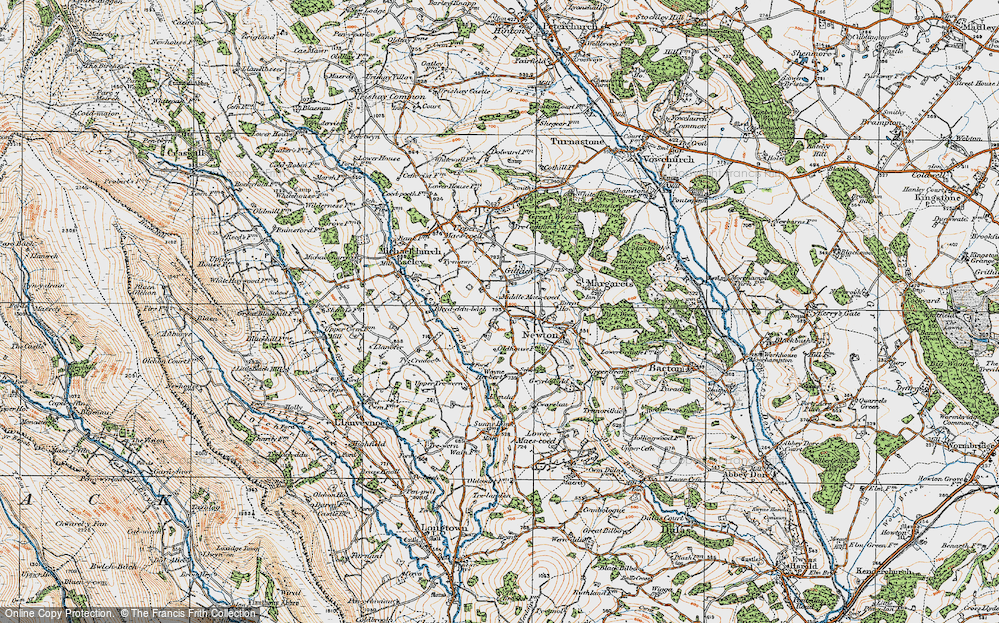 Old Map of Middle Maes-coed, 1919 in 1919