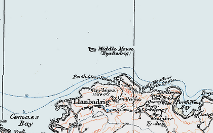 Old map of Middle Mouse in 1922