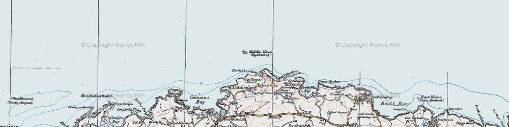 Old map of Middle Mouse in 1922