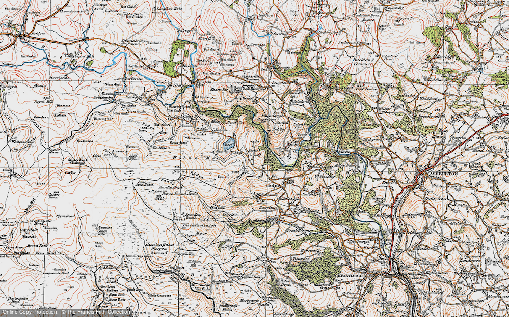 Old Map of Middle Stoke, 1919 in 1919