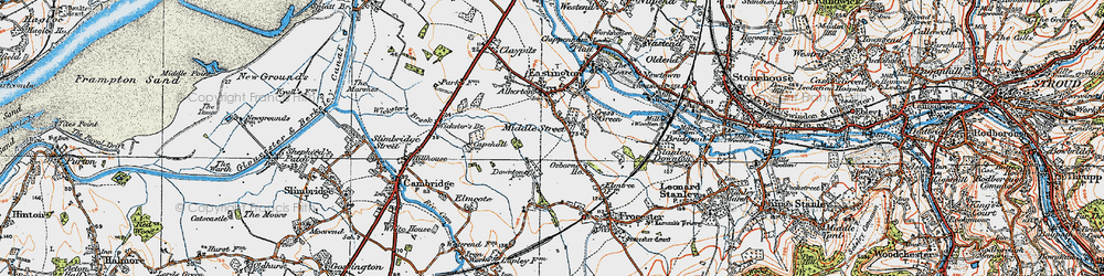 Old map of Middle Street in 1919