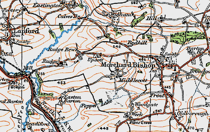 Old map of Wigham in 1919
