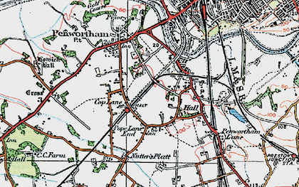 Old map of Middleforth Green in 1924