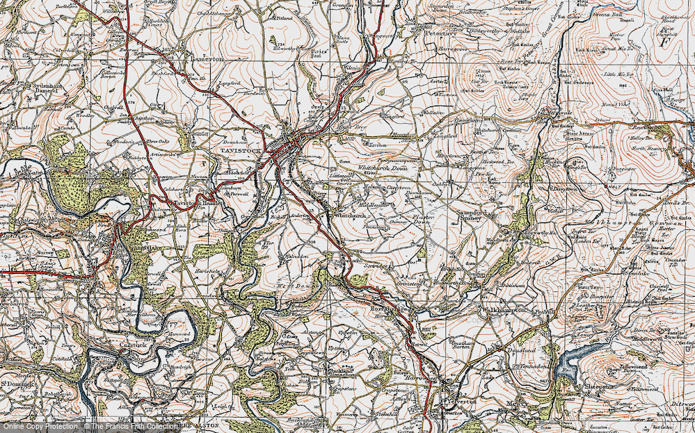 Old Map of Middlemoor, 1919 in 1919