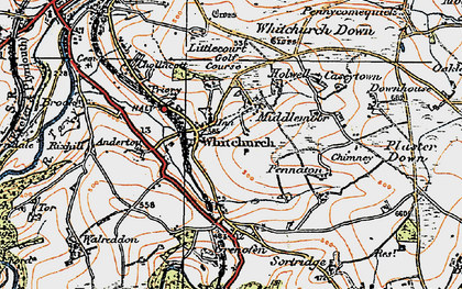 Old map of Middlemoor in 1919