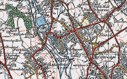 Old map of Middleport in 1921