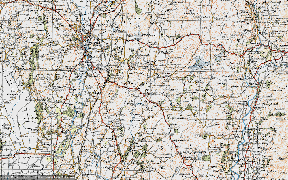 Old Map of Middleshaw, 1925 in 1925