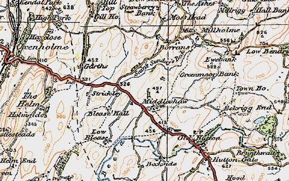 Old map of Middleshaw in 1925