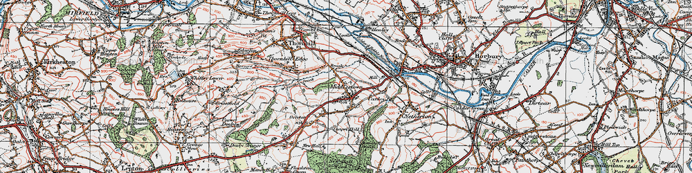 Old map of Middlestown in 1925