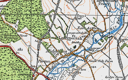 Old map of Middleton in 1919