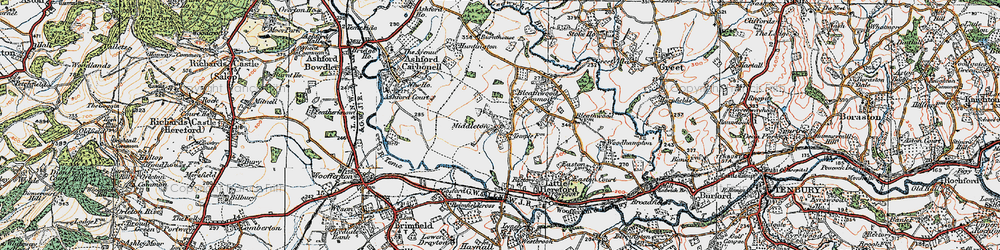 Old map of Middleton in 1920